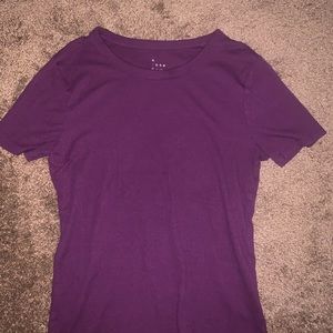 Purple Target Ribbed Shirt